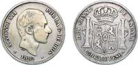 Philippines 50 Centavos Philippines Spanish colony 1882 50 Centavos - Alfonso XII Silver (.835) Manila Mint (1885666) 12.76g VF KM 150 -