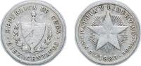 Cuba 10 Centavos Cuba First Republic 1920 10 Centavos Silver (.900) (3090000) 2.5g VF KM A12 Y 6 -