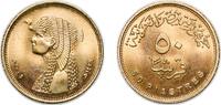 Egypt 50 Piastres Egypt Arab Republic of Egypt AH1426 50 Qirsh / Piastres (large type; non-magnetic) Brass Egyptian Mint Authority 6.5g BU KM 942. -