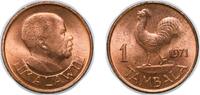 Malawi 1 Tambala 1971 Malawi Republic 1971 1 Tambala Bronze (97% Copper,... 36.82 元 含税 ＋  117.14 元 运费