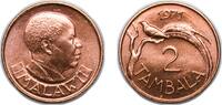 Malawi 2 Tambala 1971 Malawi Republic 1971 2 Tambala Bronze (97% Copper,... 36.82 元 含税 ＋  117.14 元 运费