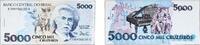 Brazil 5000 Cruzeiros Brazil Federative Republic of Brazil 1990 5000 Cruzeiros (3rd edition) Paper (448900000) XF P 232 AI Notes C219 AI Notes C220 AI -
