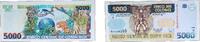 Costa Rica 5000 Colones Costa Rica Second Republic 1996 5000 Colones (embedded security thread) Paper (20000000) AU P 260 P 266 -
