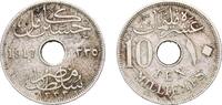 Egypt 10 Milliemes Egypt 1917 (AH1335) H 10 Milliemes - Hussein Kamel Copper-nickel (6000000) 5.36g XF KM 316 Schön 28 -
