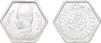 Egypt 2 Piastres Egypt 1944 (AH1363) 2 Qirsh - Farouk Silver (.500) (50% Silver, 48% Copper & 2% Manganese) (32000000) 2.81g XF KM 369 Schön 80 -