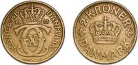 Denmark 2 Kroner Denmark Kingdom 1925 HCN♥GJ 2 Kroner - Christian X Aluminium bronze (3248000) 12.46g XF KM 825 Schön 42 -
