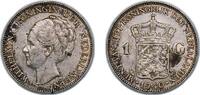 Netherlands 1 Gulden Netherlands Kingdom 1940 1 Gulden - Wilhelmina Silver (.720) (28% copper) (21300000) 9.97g XF KM 161 -