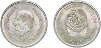 Mexico 5 Pesos Mexico United Mexican States 1953 Mo 5 Pesos Silver (.720) (Copper .280) Mexico City Mint (20376000) 27.74g UNC KM 467 Schön 47 -