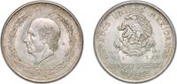 Mexico 5 Pesos Mexico United Mexican States 1952 Mo 5 Pesos Silver (.720) (Copper .280) Mexico City Mint (9599000) 27.7g UNC KM 467 Schön 47 -