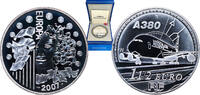 France 1½ Euros France Fifth Republic 2007 1½ Euro (Europa 2007 A380) Silver (.900) Paris Mint (5000) 22.2g PF KM 1479 Gad Euro C241 -