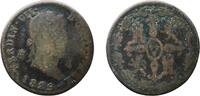 Spain 4 Maravedis Spain Kingdom 1829 4 Maravedis - Fernando VII Copper Real ingenio de Segovia Mint 4.87g F KM 489 -