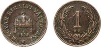 Hungary 1 Fillér Hungary Kingdom 1899 KB 1 Fillér - Francis Joseph I Bronze Kremnica / Körmöcbánya / Kremnitz Mint (5065895) 1.56g VF KM 480 Sch -