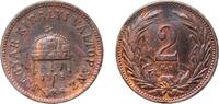 Hungary 2 Fillér Hungary Austro-Hungarian Empire 1908 KB 2 Fillér Bronze Kremnica / Körmöcbánya / Kremnitz Mint (16486377) 3.23g XF KM 481 Schön -