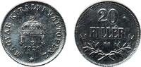 Hungary 20 Fillér Hungary Kingdom 1920 KB 20 Fillér - Charles IV Iron Hungarian mint (12000000) 3.24g AU KM 498 Schön 16 ÉH 1498 H 2206; 2232; 22 -