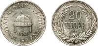 Hungary 20 Fillér Hungary Kingdom 1893 KB 20 Fillér - I Ferenc József Nickel Hungarian mint (27187060) 3.99g AU KM 483 Schön 4 ÉH 1497 H 2205 Ada -
