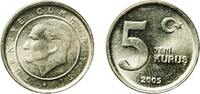 Turkey 5 Kuruş 2005 Turkish State Mint Turkey Republic 2005 5 Yeni Kuruş... 27.61 元 含税 ＋  117.14 元 运费