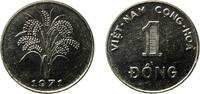 Vietnam 1 Đồng Vietnam 1971 1 Đồng Copper-nickel (75% Copper, 25% Nickel) Heaton and Sons / The Mint Birmingham Limited (190000000) 3.59g UNC -