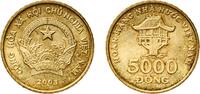 Vietnam 5000 Đồng Vietnam Socialist Republic 2003 5000 Đồng Copper-aluminium-nickel (92% Copper, 6% Aluminium, 2% Nickel) Mint of Finland (1250000 -
