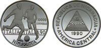 Nicaragua 10000 Córdoba Nicaragua Republic 1990 10000 Córdoba FIFA World Cup Italy 1990 -