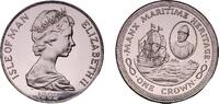 Isle of Man 1 Crown British Crown dependencies Isle of Man 1982 PM 1 Crown - Elizabeth II (Mayflower) Copper-nickel Pobjoy Mint (50000) 28.45g BU K -
