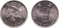 China 1 Dollar China Hong Kong 1994 1 Dollar Copper-nickel Royal Mint 7.07g BU KM 69a Schön 53a -