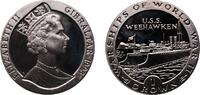 Gibraltar 1 Crown United Kingdom Gibraltar 1993 PM 1 Crown - Elizabeth II (USS Weehawken) Copper-nickel Pobjoy Mint 28.59g BU KM 116 -