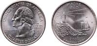 United States ¼ Dollar United States Federal republic 2003 P ¼ Dollar Washington Quarter (Maine) Copper-nickel clad copper Philadelphia Mint (2174000 -