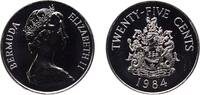Bermuda 25 Cents United Kingdom Bermuda 1984 25 Cents - Elizabeth II (Hamilton) Copper-nickel (36850) 5.88g BU KM 33 -