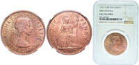 Great Britain 1 Penny Great Britain United Kingdom United Kingdom 1962 1 Penny - Elizabeth II (1st portrait; without 'BRITT:OMN') Bronze Royal Mint (T -