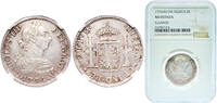 Mexico 2 Reales Mexico Spanish colony 1774 FM 2 Reales - Carlos III Silver (.903) Mexican Mint 6.75g NGC AU KM 88.2 -