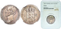 Netherlands 1 Gulden Netherlands Kingdom 1847 1 Gulden - Willem II Silver (.945) Utrecht Mint (8279321) 10g NGC VF 20 Scholt I 525 -