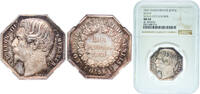 France France 1831 Jeton-Napoleon III Consell Municipal De Senlis Silver NGC MS 62 -