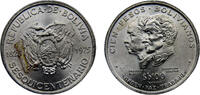 Bolivia 100 Pesos Bolivianos Bolivia Republic 1975 100 Pesos Bolivianos 150th Anniversary of Independence -