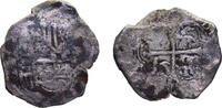 Mexico 8 Reales Mexico Spanish colony Felipe IV 1621-1667 Mo 8 Reales Colonial Cob coinage, Seawater Corrossion 24g -