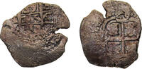 Bolivia 1 Real Bolivia Spanish colony Carlos II 1665 P E 1 Real Colonial Cob coinage 2.9g -
