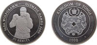 Tonga 50 Seniti Tonga Kingdom 1998 50 Seniti - Tāufaʻahau Tupou IV (Boxing) Silver (.925) (50000) 20g PF KM171 Schön177 -