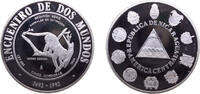 Nicaragua 5 Córdobas Nicaragua Republic 1994 Mo 5 Córdobas (Congo Monkey) Silver (.925) Mexico City Mint (20200) 27g PF KM 86 Schön 84 -