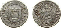 Mexico ½ Real Mexico Spanish colony 1734 Mo MF ½ Real - Felipe V Silver (.917) Mexico City Mint 1.692g VF KM 65 -