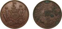 British Malaysia 1 Cent British Malaysia North Borneo Company 1889 H 1 Cent Bronze Heaton and Sons / The Mint Birmingham Limited (9000000) 9.44g AU KM 2 -