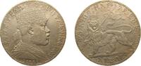Ethiopia 1 Birr Ethiopia Empire EE 1892 (1900) 1 Birr - Menelik II (Lion's right foreleg raised) Silver (.835) Paris Mint (401000) 27.9g AU KM 1 -