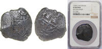 Bolivia 8 Reales Bolivia 1734 E 8 Reales - Philip V Silver (.917) Potosi Mint 27.067g NGC VF KM 31a KM R31 -