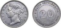British Malaysia 20 Cents British Malaysia Straits Settlements British colony 1894 20 Cents - Victoria Silver (.800) Royal Mint (Tower Hill) (495000) 5.43 -