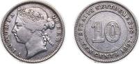 British Malaysia 10 Cents British Malaysia Straits Settlements British colony 1897 10 Cents - Victoria Silver (.800) Royal Mint (Tower Hill) 2.71g VF KM 1 -
