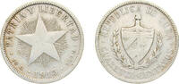 Cuba 40 Centavos Cuba First Republic 1915 40 Centavos Silver (.900) Philadelphia Mint 10g VF KM 14 Y 8 -
