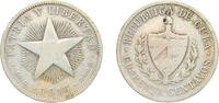 Cuba 40 Centavos Cuba First Republic 1915 40 Centavos Silver (.900) Philadelphia Mint 10g VF KM 14 Y 8 -