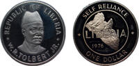 Liberia 1 Dollar 1976 Liberia Republic 1976 1 Dollar Copper-nickel (2131... 174.87 元 含税 ＋  117.14 元 运费