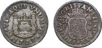 Mexico ½ Real Mexico Spanish colony 1737 MF ½ Real - Felipe V Silver (.917) Mexico City Mint 1.64g XF KM 65 -