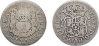 Mexico 2 Reales Mexico Spanish colony 1743 M 2 Reales - Felipe V Silver (.917) Mexico City Mint 6.1g VF KM 85 -