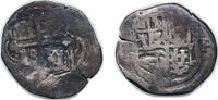 Mexico 1 Real Mexico Spanish colony ND (1643-1654) Mo P 1 Real - Felipe IV Silver (.931) Mexico City Mint 3.2g F KM 28 -