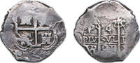 Bolivia 4 Reales Bolivia Spanish colony 1691 P VR 4 Reales - Charles II Silver (.931) Potosi Mint 10.3g VF Holed KM 25 -